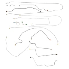 (1972) Brake Line Set - 2wd-Short-Coil-Power